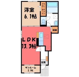 古河駅 徒歩20分 1階の物件間取画像